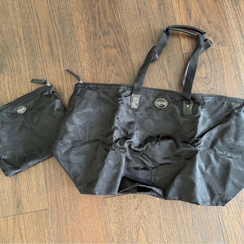 Coach Black Women's Tote Bag Set